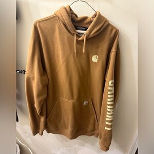 Carhartt brown men’s sweatshirt.